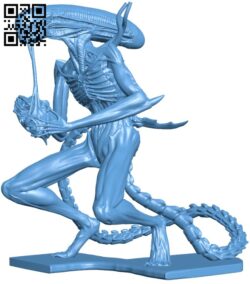 Alien – Xenomorph H009661 file stl free download 3D Model for CNC and 3d printer