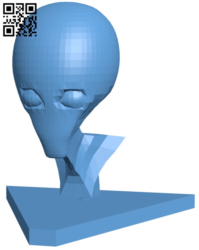 Alien head H009668 file stl free download 3D Model for CNC and 3d printer