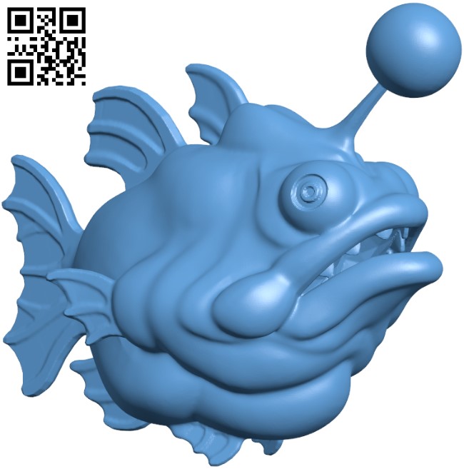 Angler Fish H009481 file stl free download 3D Model for CNC and 3d printer