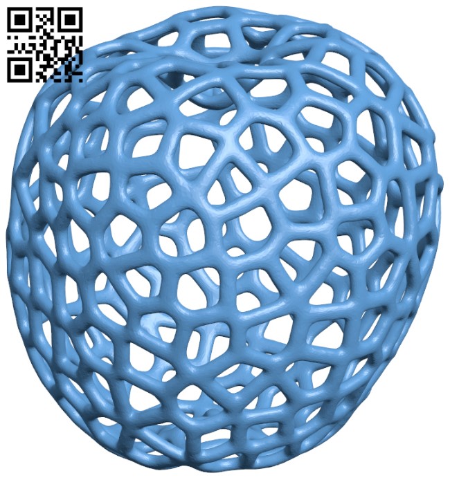 Apple voronoi H009524 file stl free download 3D Model for CNC and 3d printer