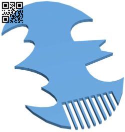 Bat comb H009581 file stl free download 3D Model for CNC and 3d printer