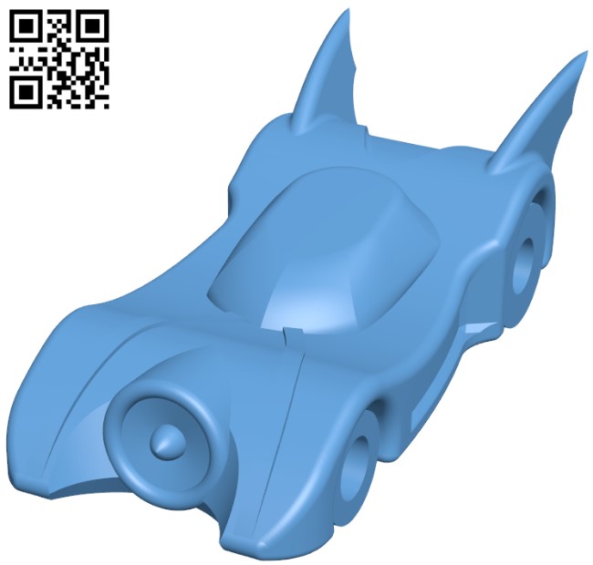 Batmobile H009584 file stl free download 3D Model for CNC and 3d printer
