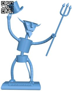 Beelzebot Robot Devil Futurama H009675 file stl free download 3D Model for CNC and 3d printer