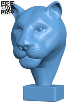 Black panther head H009528 file stl free download 3D Model for CNC and 3d printer