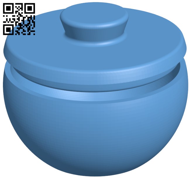 Candy dish with lid H009532 file stl free download 3D Model for CNC and 3d printer