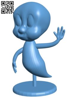 Casper the friendly ghost H009534 file stl free download 3D Model for CNC and 3d printer