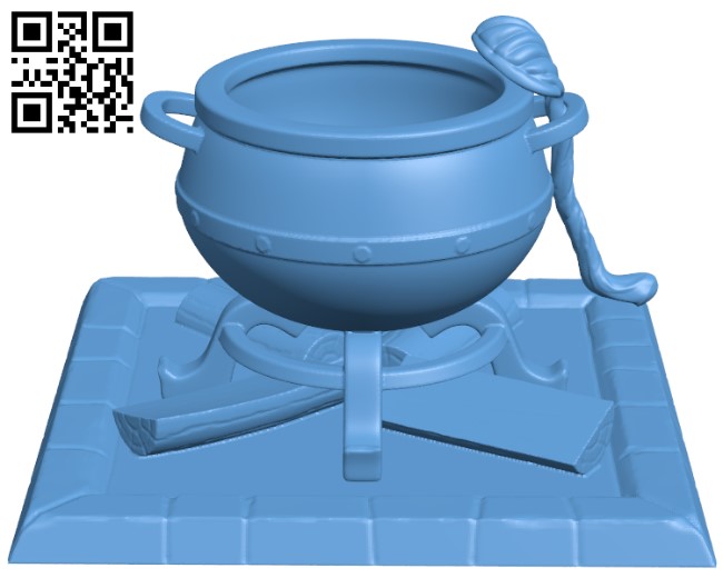 Cauldron H009503 file stl free download 3D Model for CNC and 3d printer