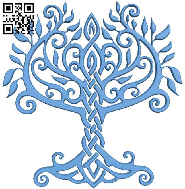 Celtic tree of life T0001802 download free stl files 3d model for CNC wood carving