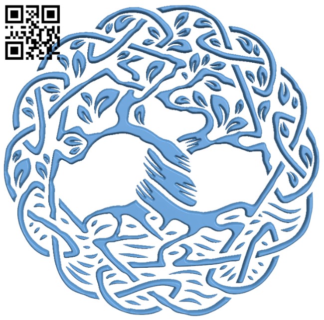 Celtic tree of life T0001803 download free stl files 3d model for CNC wood carving