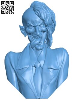Clown bust H009676 file stl free download 3D Model for CNC and 3d printer