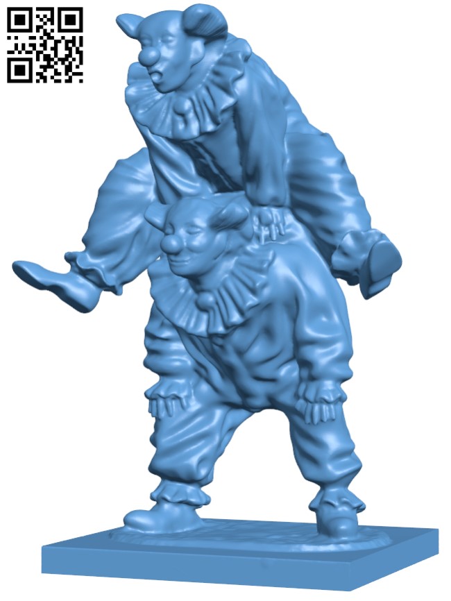 Clowns H009680 file stl free download 3D Model for CNC and 3d printer