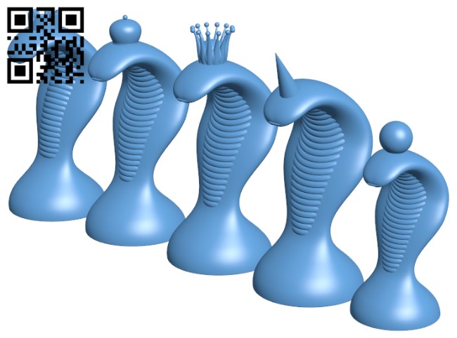 Cobra chess H009504 file stl free download 3D Model for CNC and 3d printer