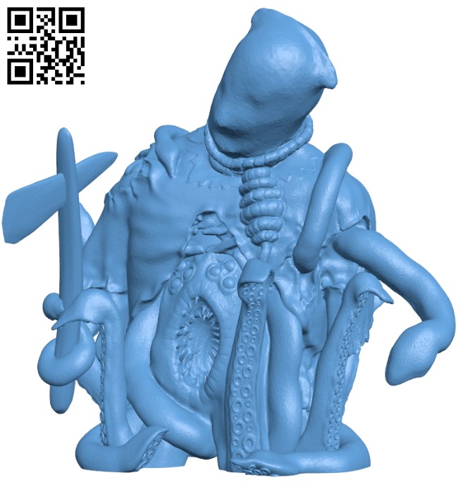 Corpse Squid H009685 file stl free download 3D Model for CNC and 3d printer