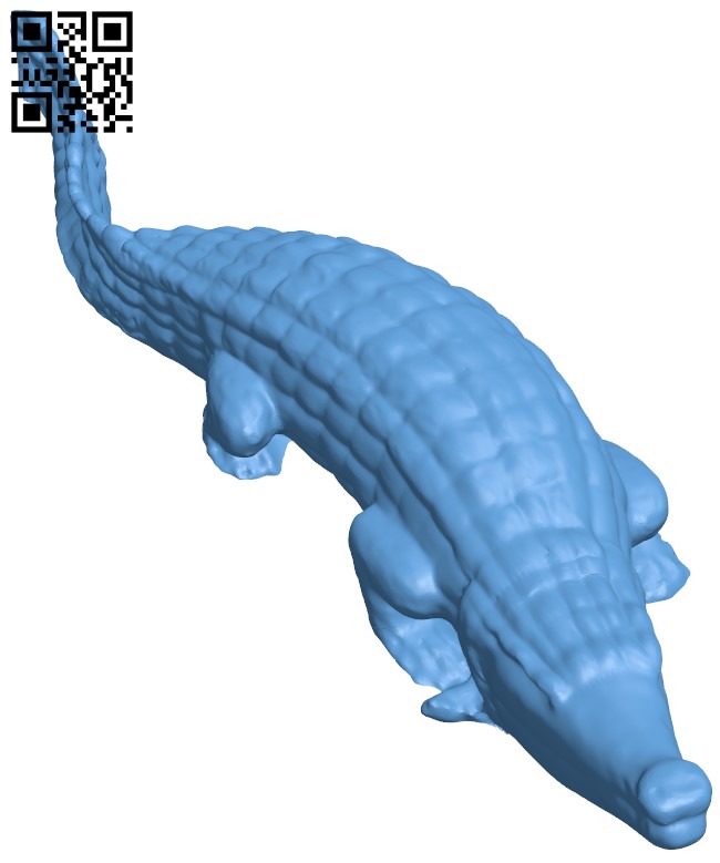 Crocodile H009483 file stl free download 3D Model for CNC and 3d printer
