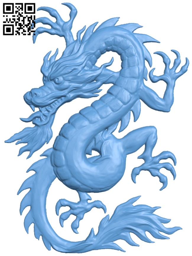 Dragon T0001828 download free stl files 3d model for CNC wood carving