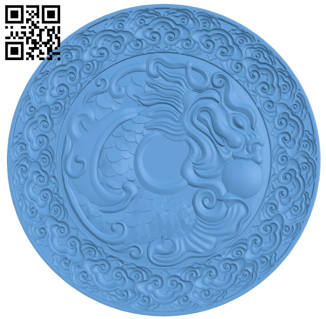 Dragon pattern T0001827 download free stl files 3d model for CNC wood carving