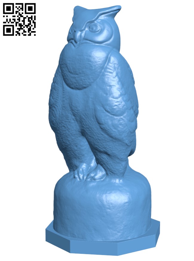 Eagle Owl H009567 file stl free download 3D Model for CNC and 3d printer