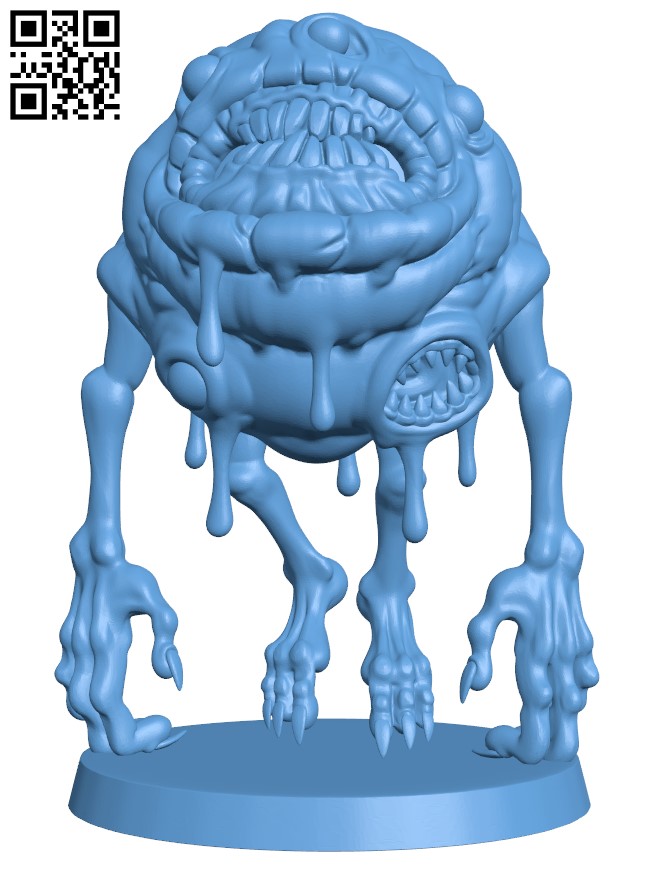 Ectomorph Monster Figure - Bloated Specter H009699 file stl free download 3D Model for CNC and 3d printer