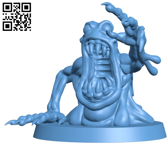 Ectomorph Monster Figure - Wretched Soul H009700 file stl free download 3D Model for CNC and 3d printer