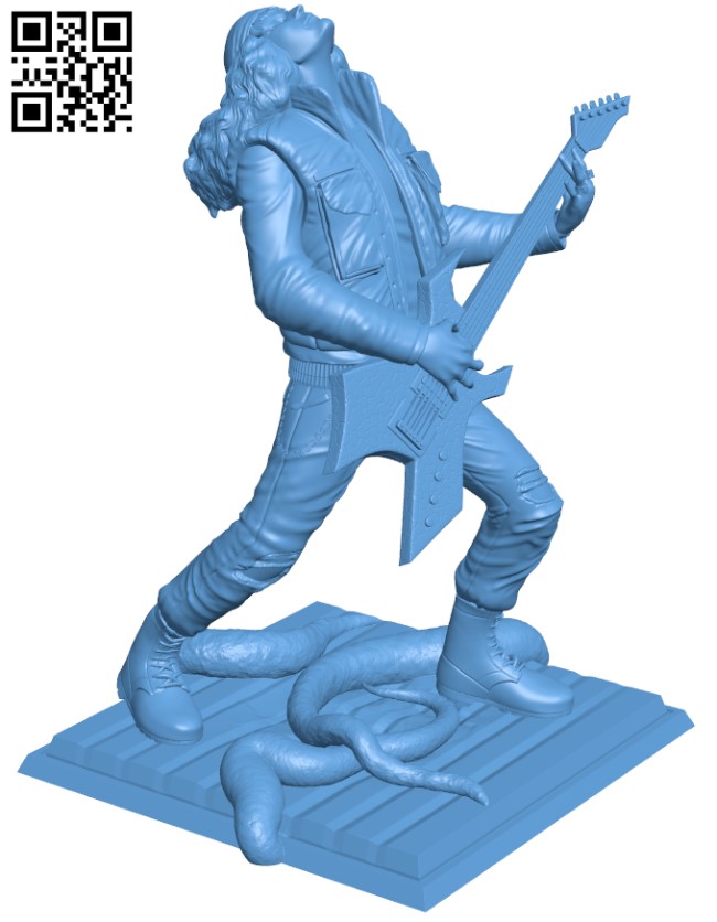 Eddie Munson H009704 file stl free download 3D Model for CNC and 3d printer