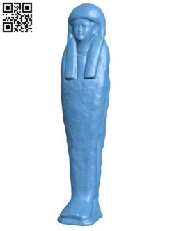 Egyptian Statuette H009705 file stl free download 3D Model for CNC and 3d printer