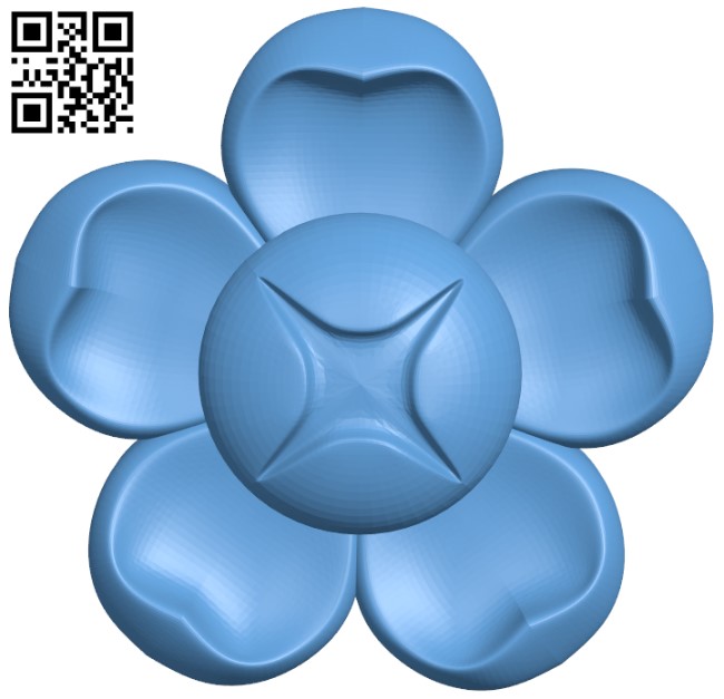 Flower pattern T0001754 download free stl files 3d model for CNC wood carving