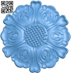 Flower pattern T0001863 download free stl files 3d model for CNC wood carving