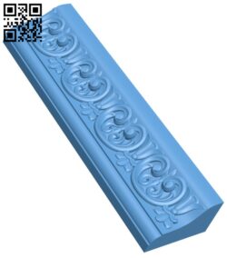 Flower pattern long T0001969 download free stl files 3d model for CNC wood carving
