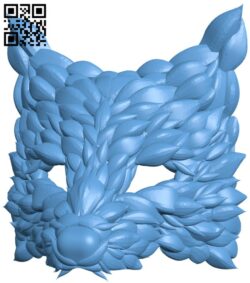 Fox mask H009595 file stl free download 3D Model for CNC and 3d printer