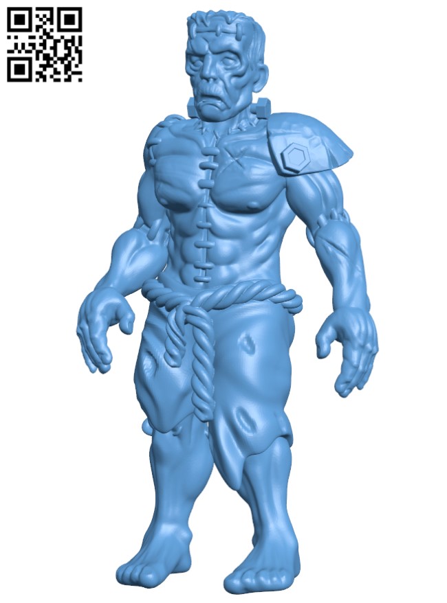 Frankenstein's monster H009546 file stl free download 3D Model for CNC and 3d printer