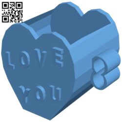 Heart-shaped mug H009443 file stl free download 3D Model for CNC and 3d printer