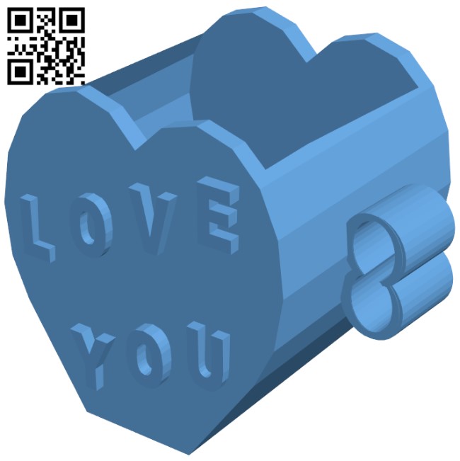 Heart-shaped mug H009443 file stl free download 3D Model for CNC and 3d printer