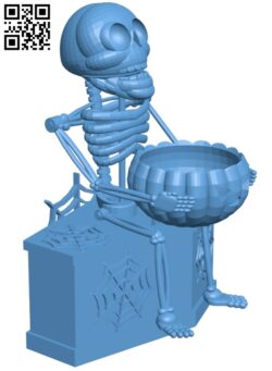 Laughing skeleton H009572 file stl free download 3D Model for CNC and 3d printer