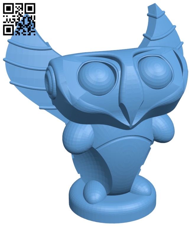 Little owl H009573 file stl free download 3D Model for CNC and 3d printer