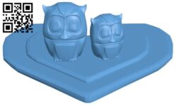Love owls H009575 file stl free download 3D Model for CNC and 3d printer