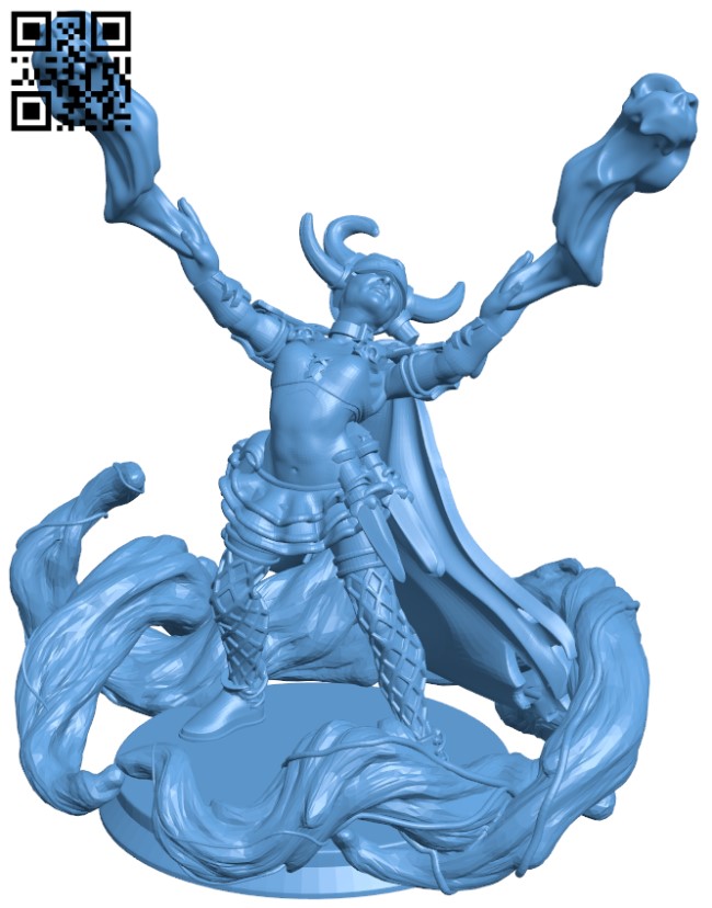 Magicienne du Chaos H009558 file stl free download 3D Model for CNC and 3d printer