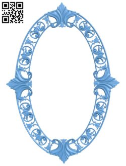 Mirror frame pattern T0001905 download free stl files 3d model for CNC wood carving