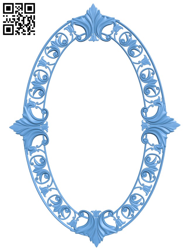 Mirror frame pattern T0001905 download free stl files 3d model for CNC wood carving