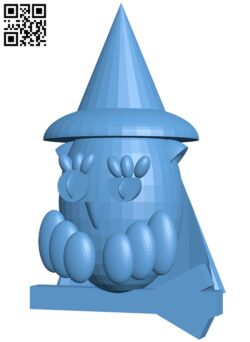 Owl witch H009605 file stl free download 3D Model for CNC and 3d printer