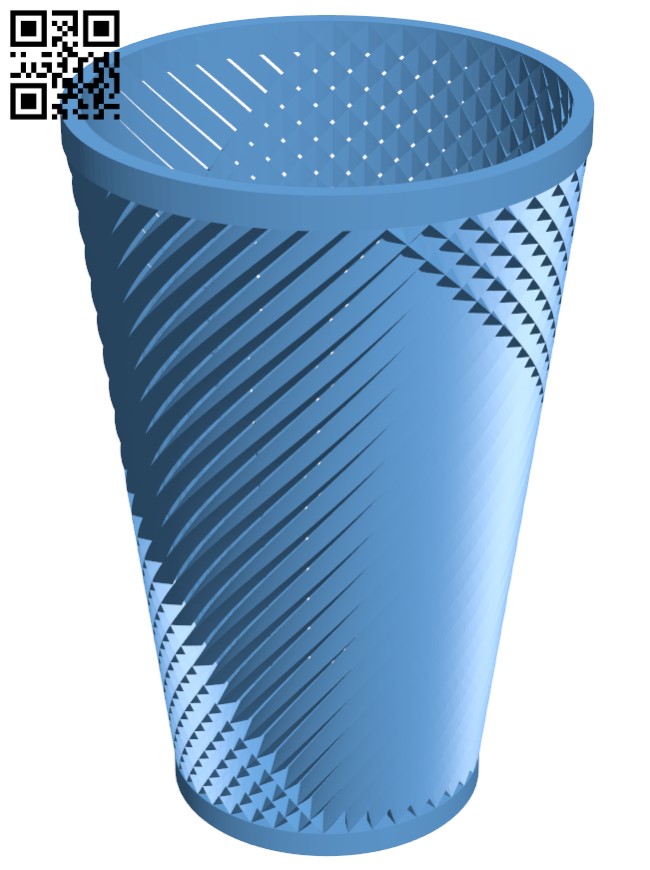 Pencil cup H009444 file stl free download 3D Model for CNC and 3d printer