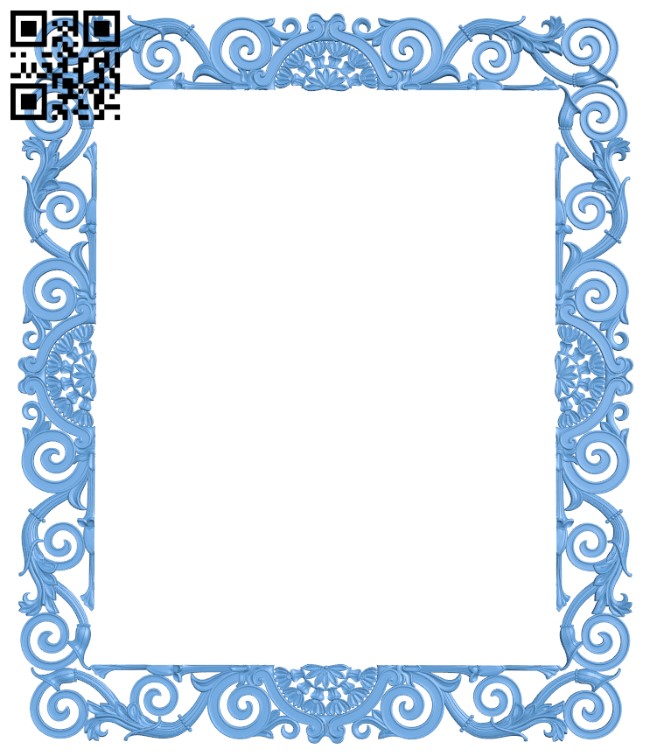 Picture frame or mirror T0001912 download free stl files 3d model for CNC wood carving