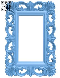 Picture frame or mirror T0001979 download free stl files 3d model for CNC wood carving