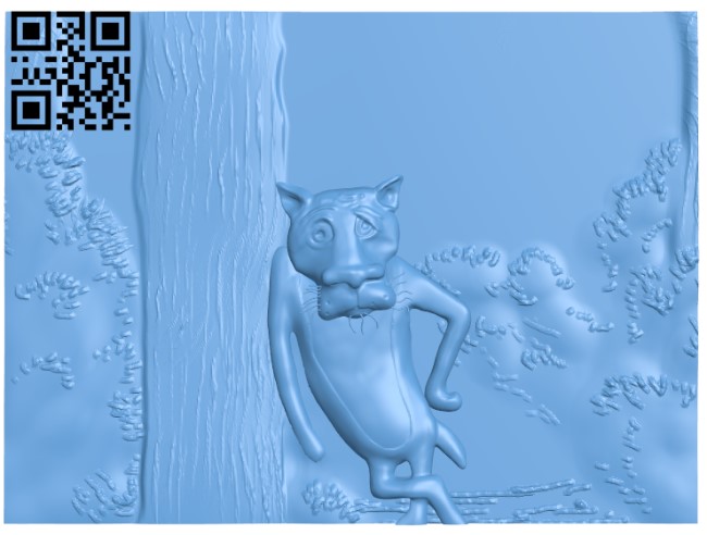 Pictures in the cartoon wolf T0001852 download free stl files 3d model for CNC wood carving