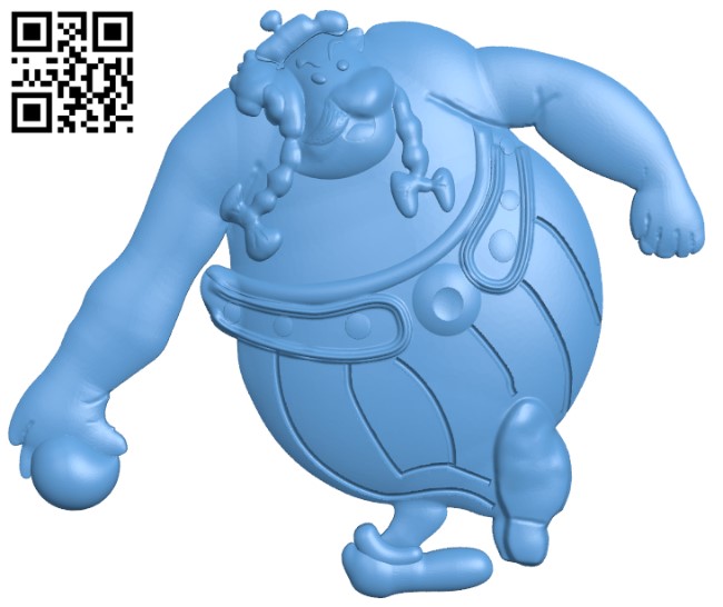 Pictures of Obelix T0001854 download free stl files 3d model for CNC wood carving