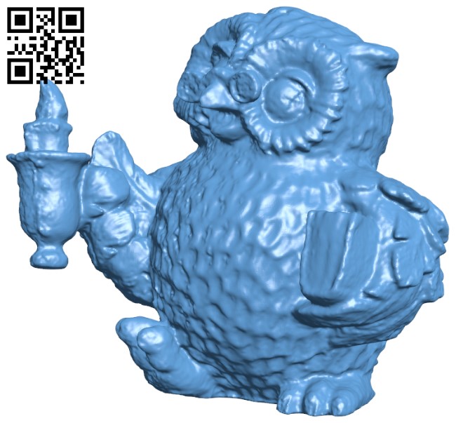 Professor owl H009610 file stl free download 3D Model for CNC and 3d printer