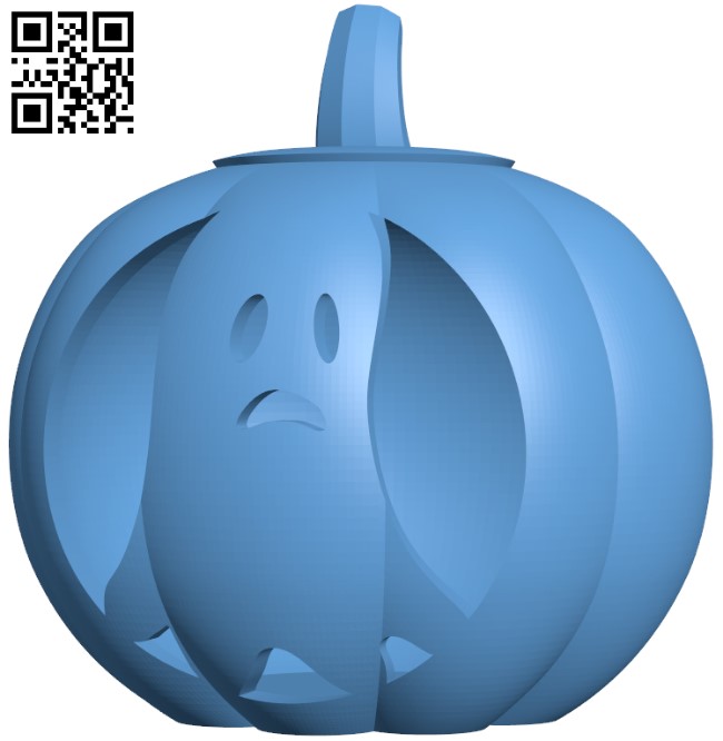 Pumpkin - Ghost H009611 file stl free download 3D Model for CNC and 3d printer