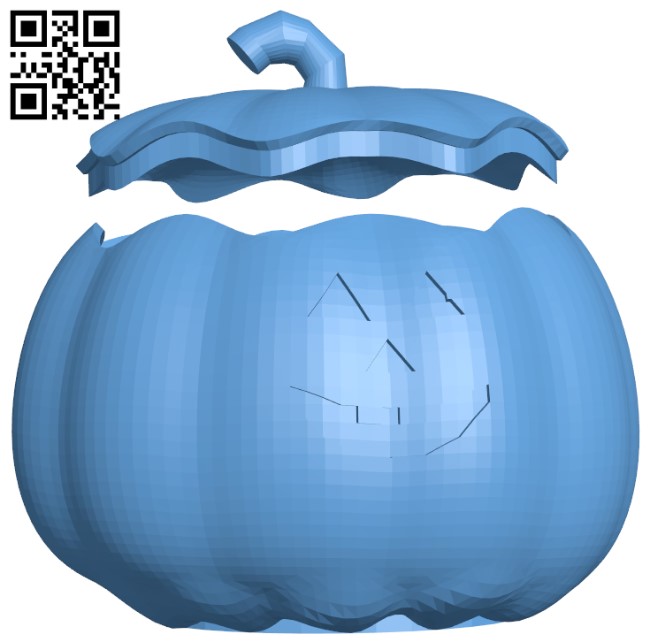 Pumpkin candy dish H009613 file stl free download 3D Model for CNC and 3d printer