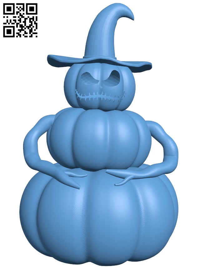 Pumpkinman H009619 file stl free download 3D Model for CNC and 3d printer