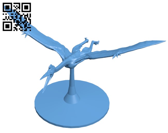 Quetsalcoatlus - Dinosaurs H009620 file stl free download 3D Model for CNC and 3d printer