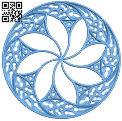 Round pattern T0001913 download free stl files 3d model for CNC wood carving